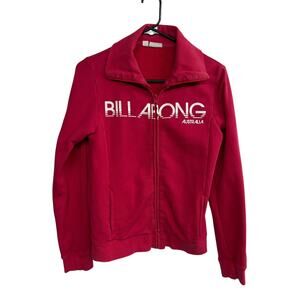 Y2K Surf Revival Track Jacket Billabong Australia Red 73 Retro Size 10